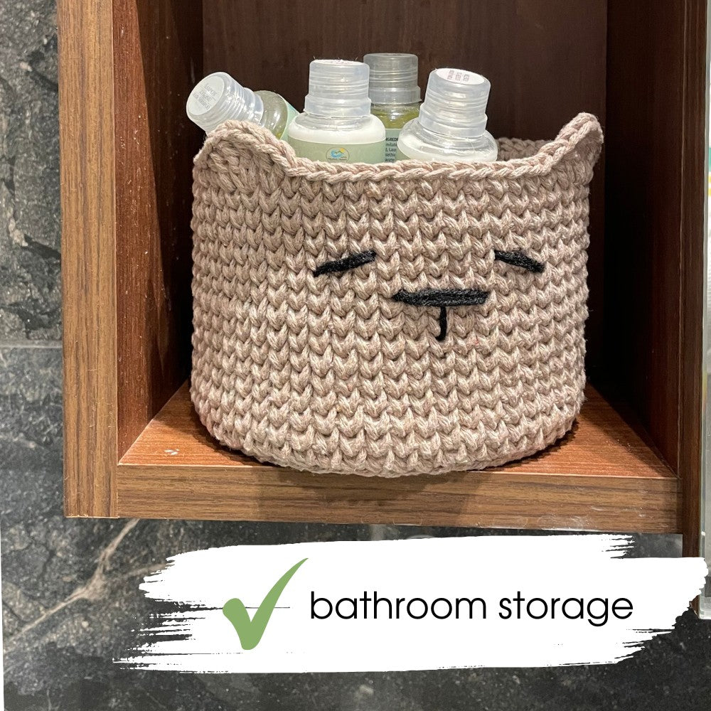Crochet storage basket pattern