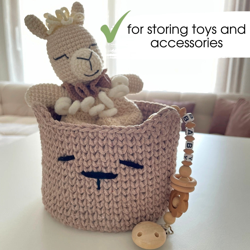 Crochet storage basket pattern