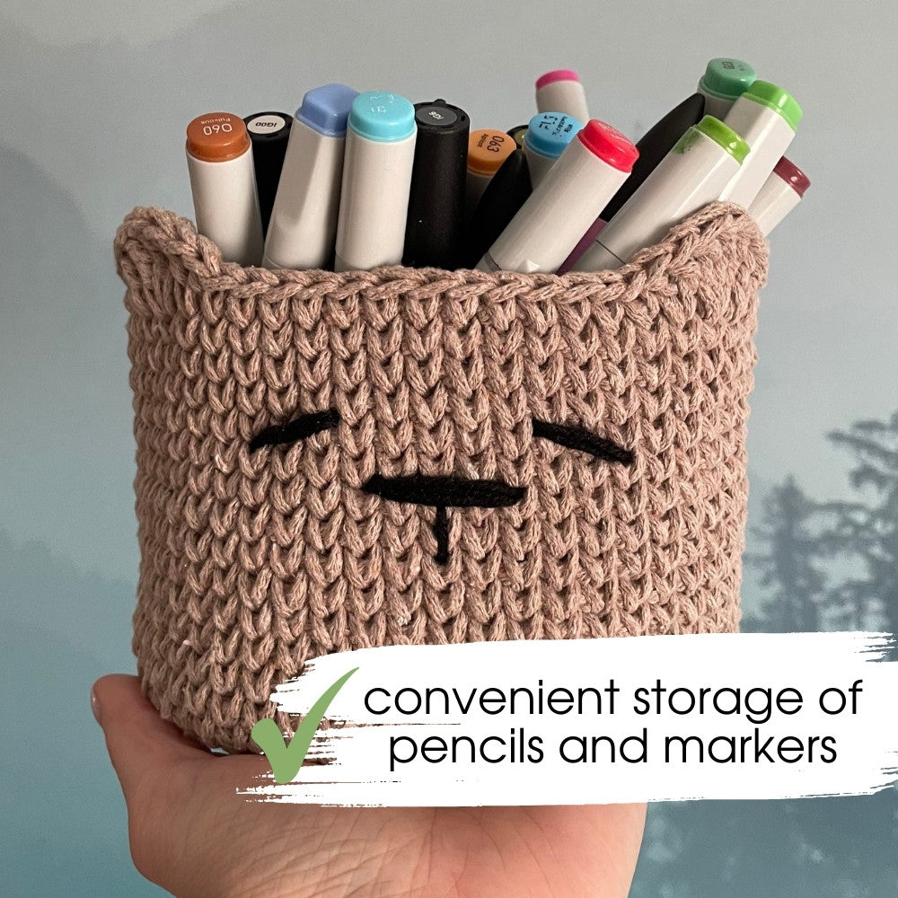 Crochet storage basket pattern