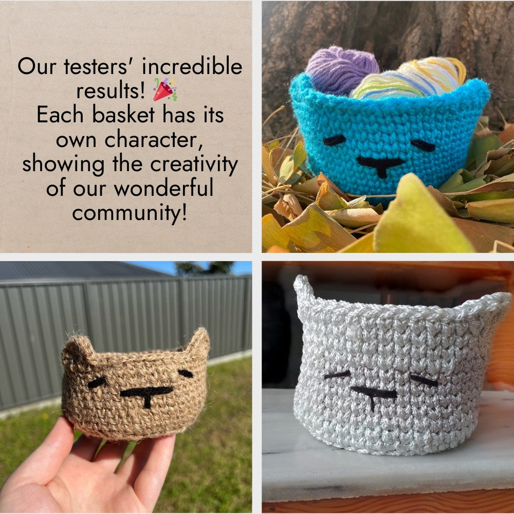 Crochet storage basket pattern