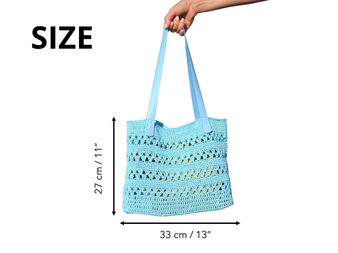 Summer raffia beach shoulder bag