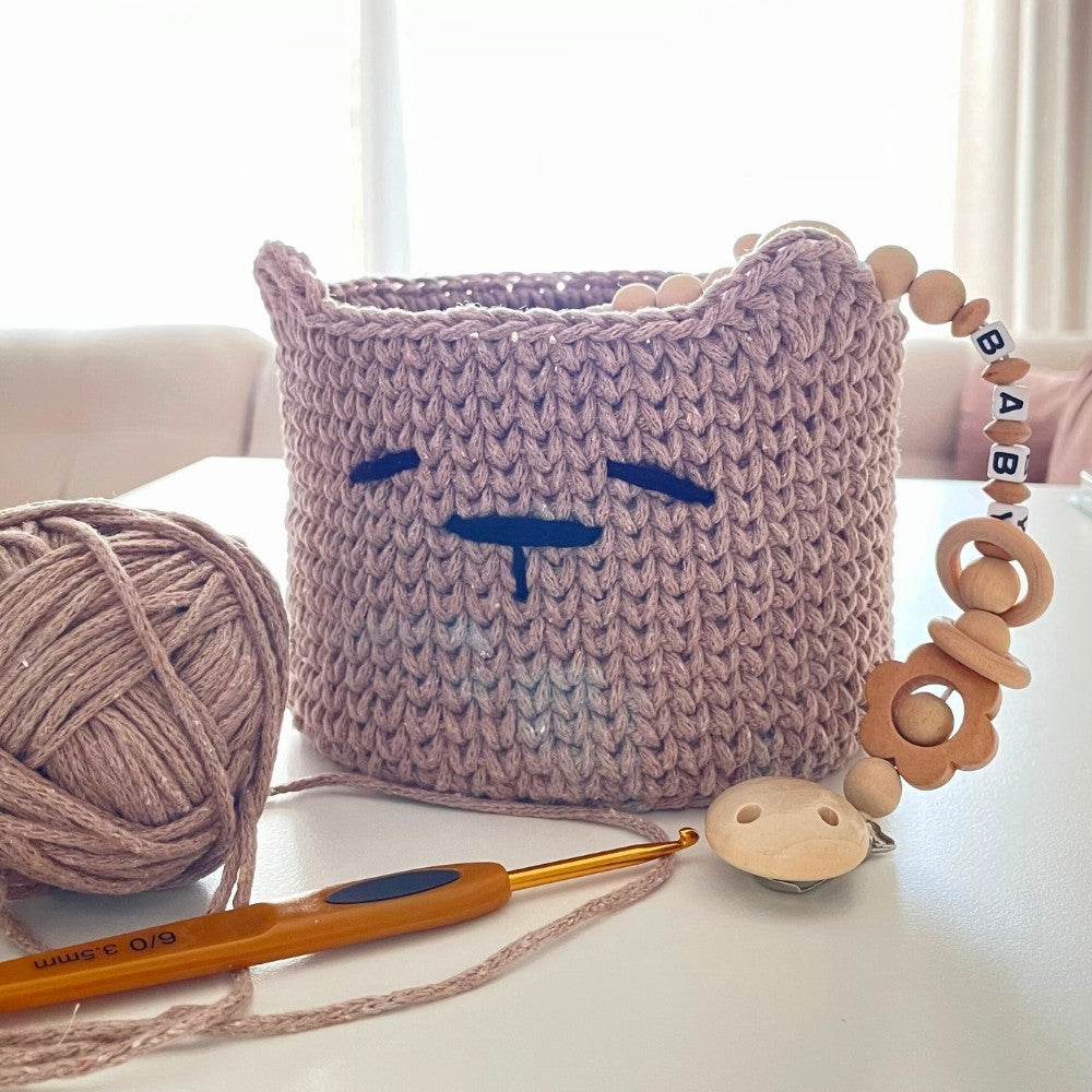 Crochet storage basket pattern