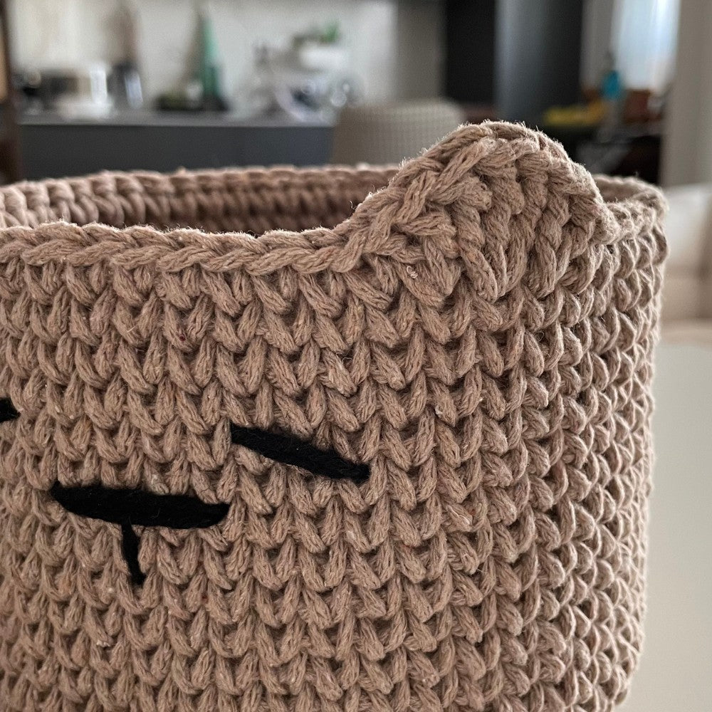 Crochet storage basket pattern