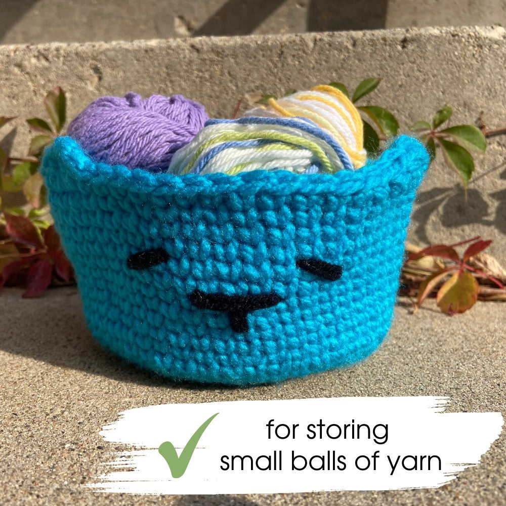 Crochet storage basket pattern