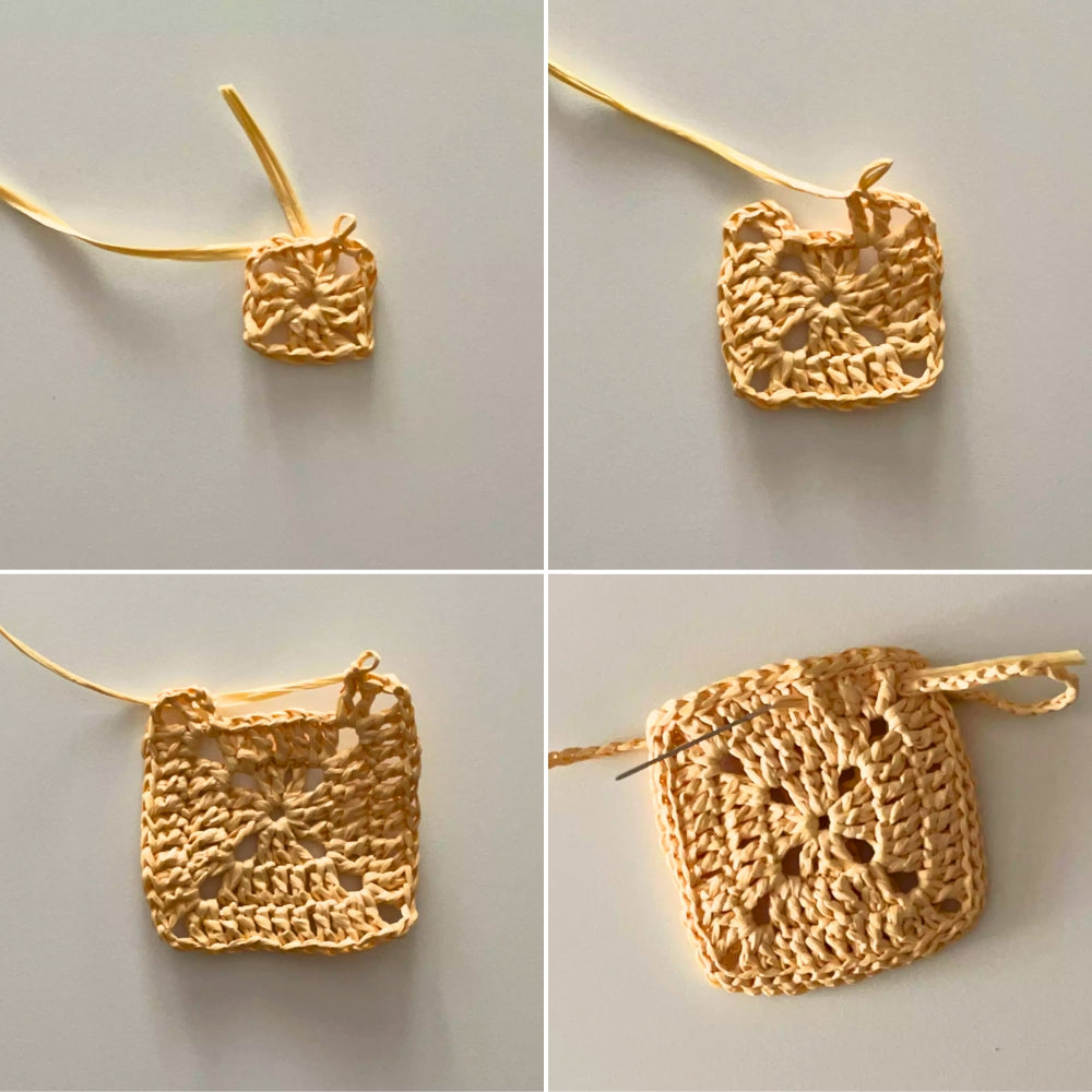 Crochet raffia Airpods case FREE pattern