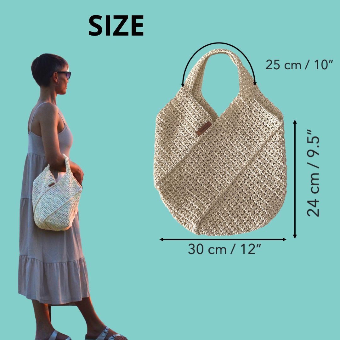 Diagonal Shopper Bag Crochet Pattern