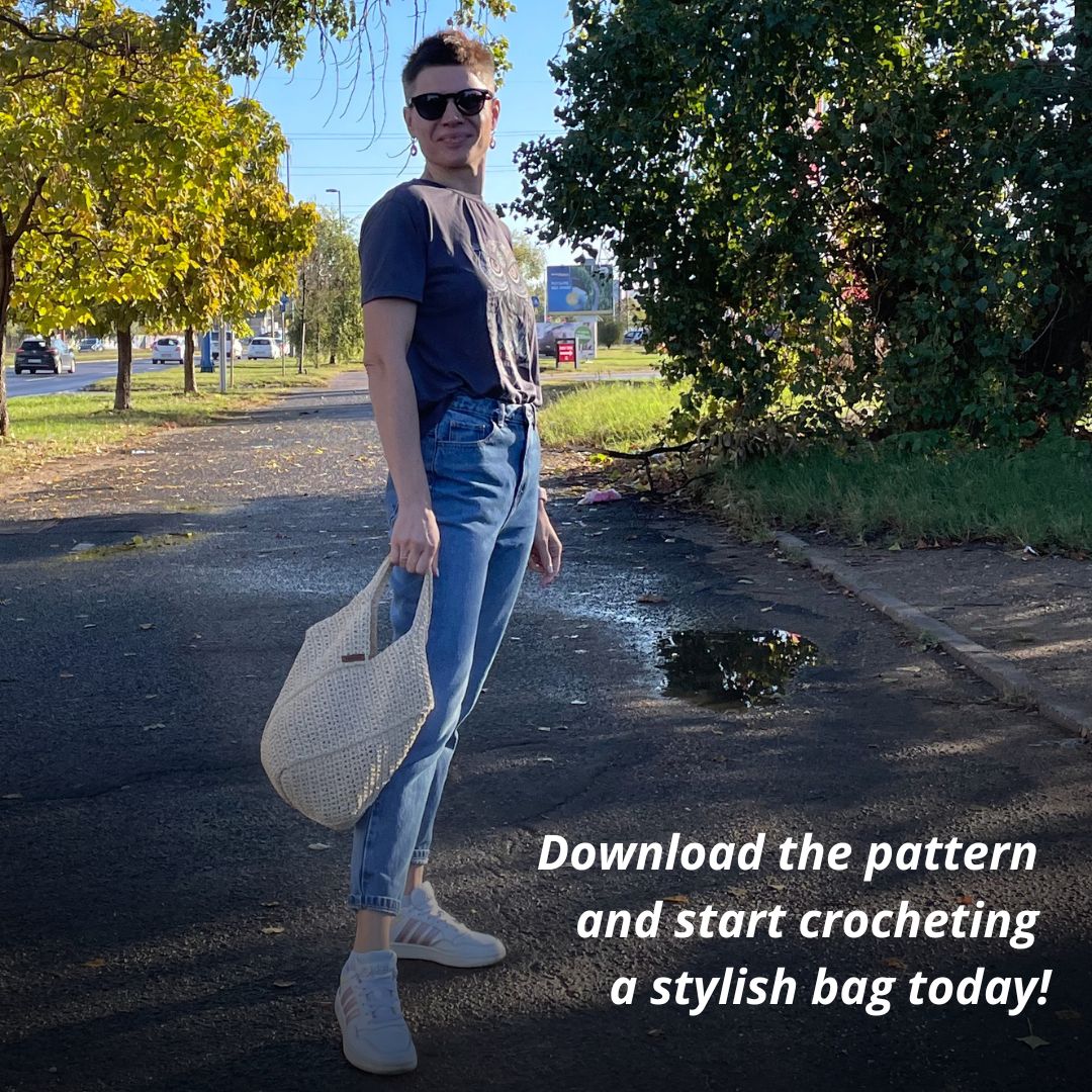 Diagonal Shopper Bag Crochet Pattern
