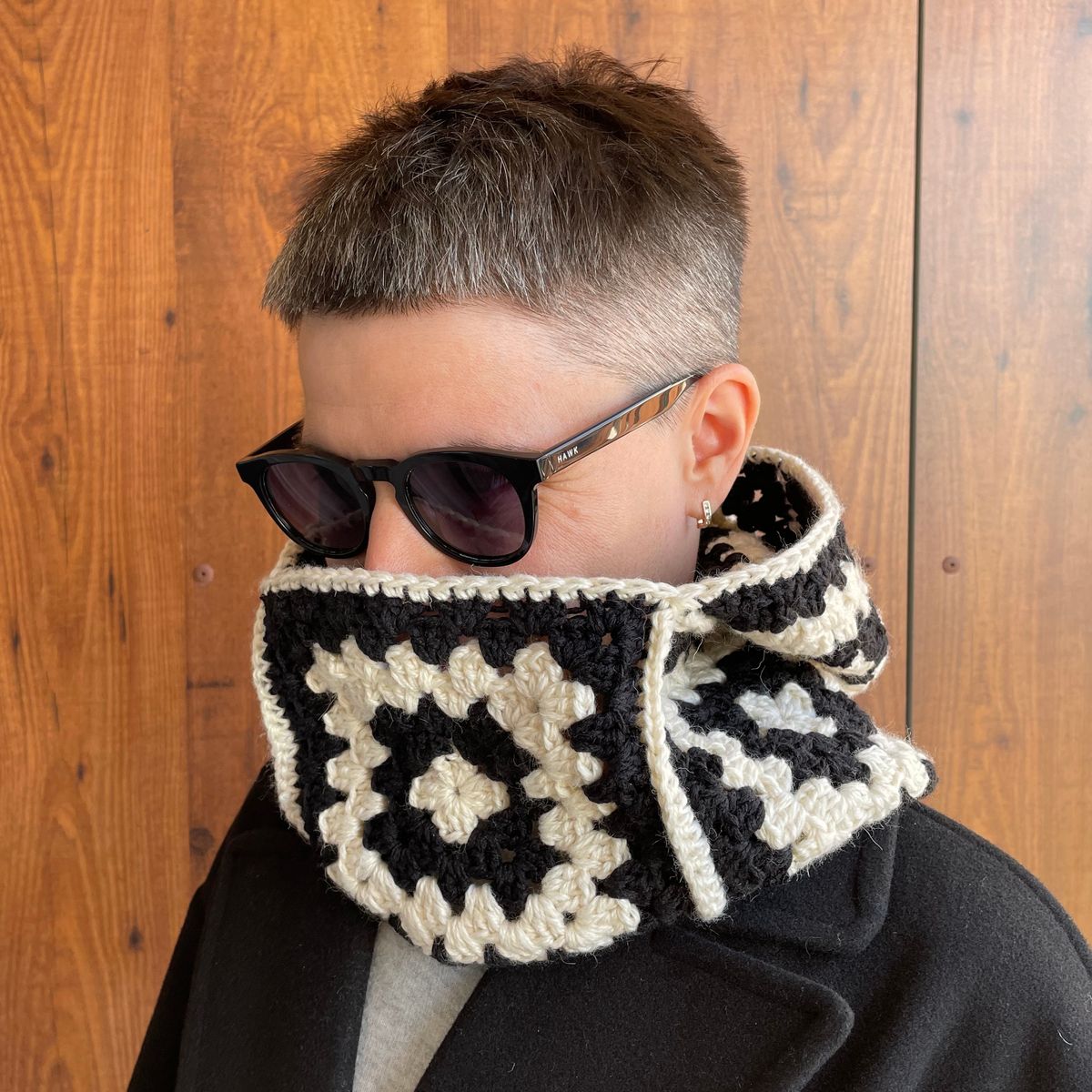 Granny square balaclava