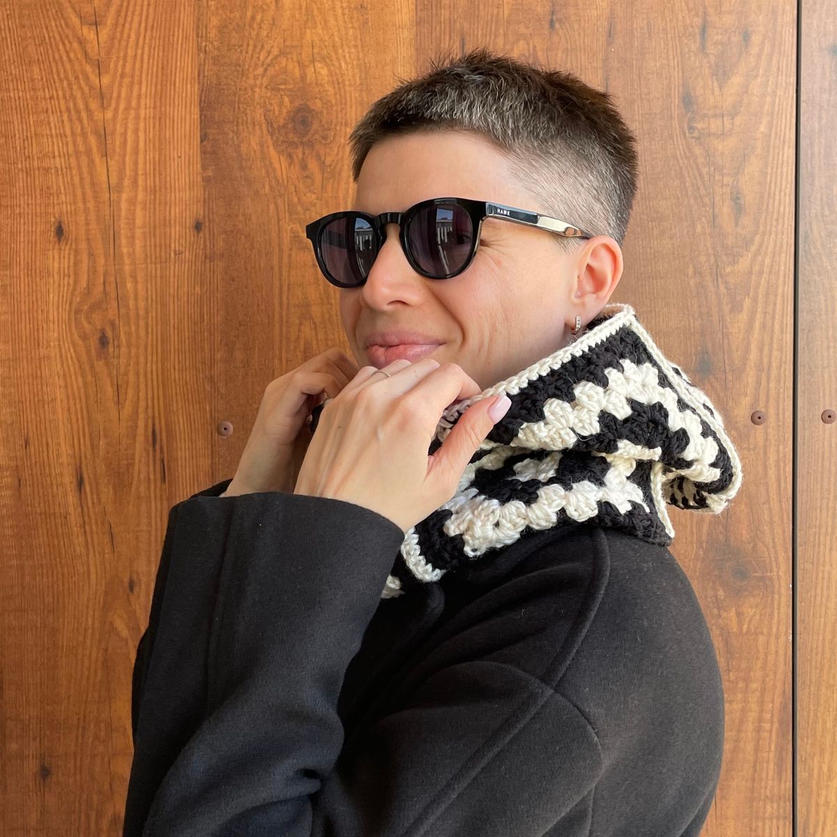 Granny square balaclava