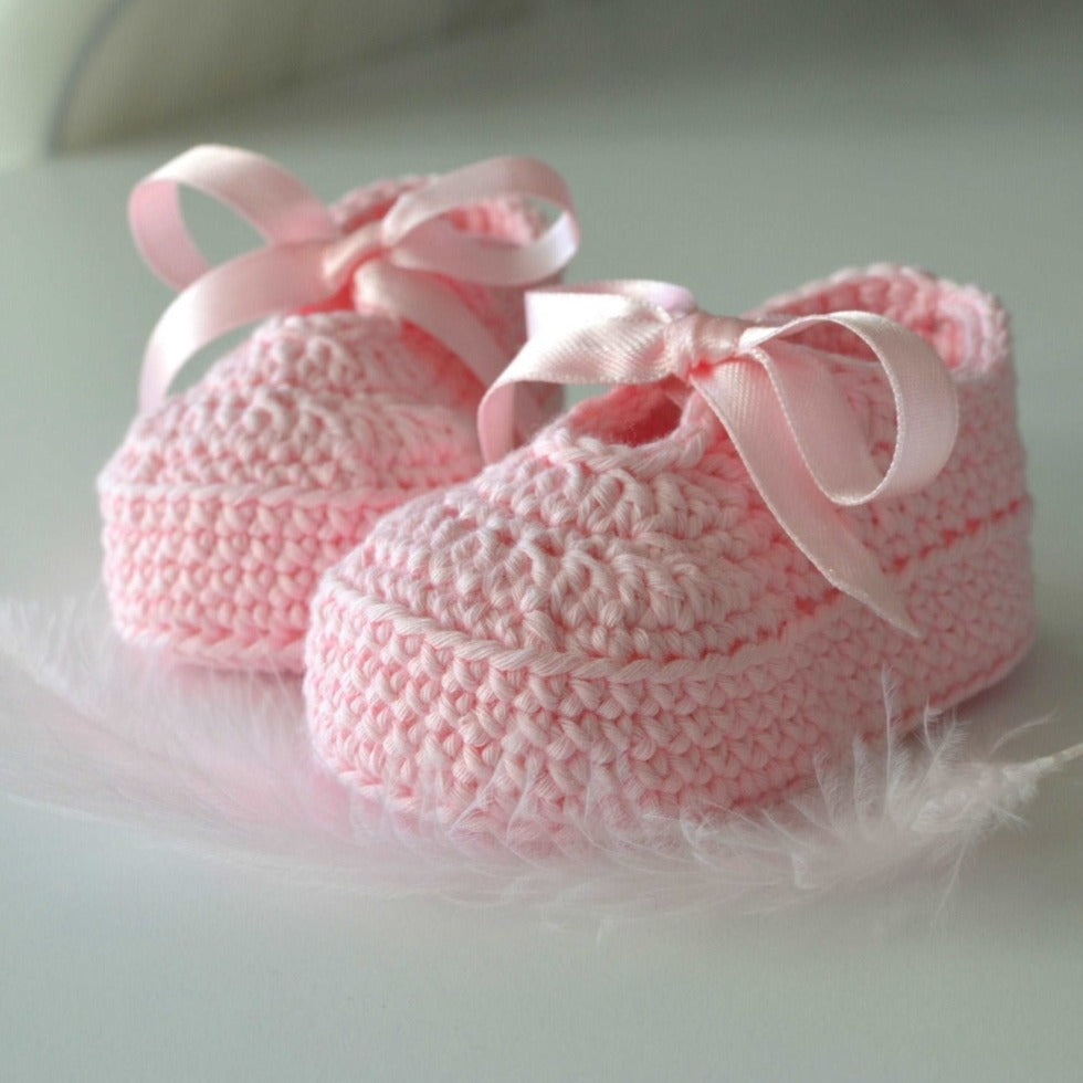 Crochet baby shoes pattern, newborn girl soft sole crib sandals, christening footwear #B20