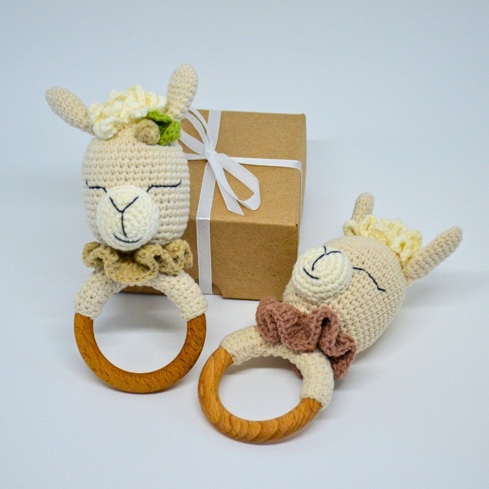 Llama Baby Rattle Crochet Pattern