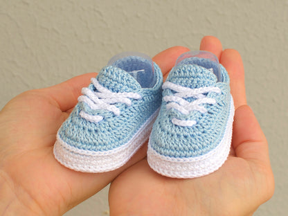 Vans-Inspired Color Baby Sneakers: Crochet Pattern in 4 Sizes