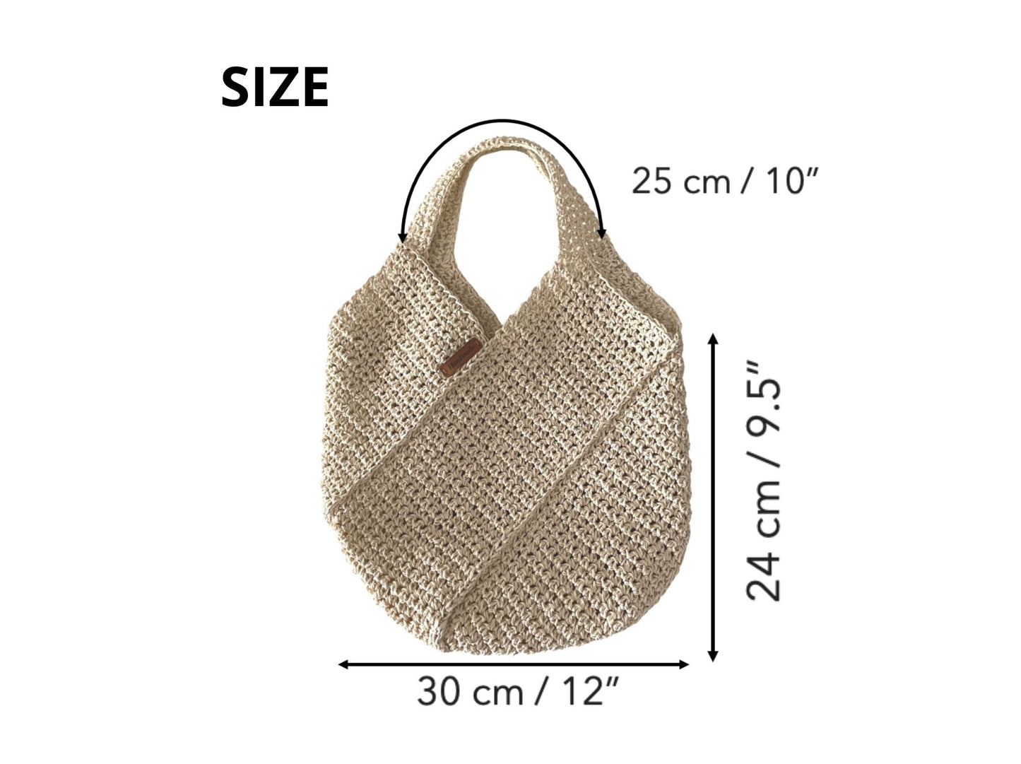 Diagonal Shopper Bag Crochet Pattern