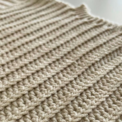 Crochet baby sweater pattern with name tutorial