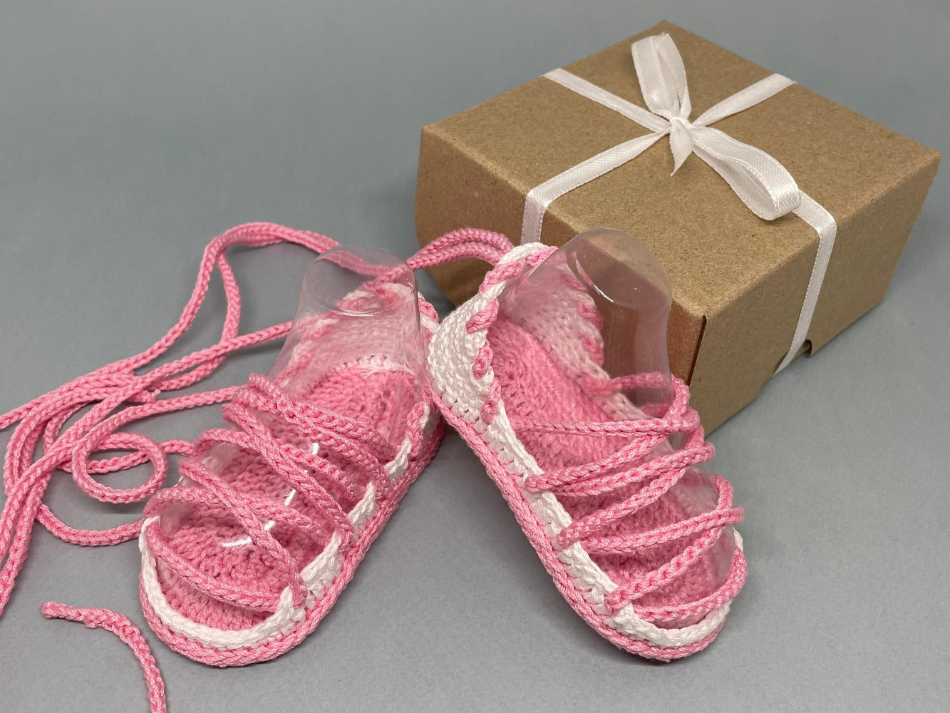 Crochet pattern baby girl summer sandals, greek gladiator girl shoes