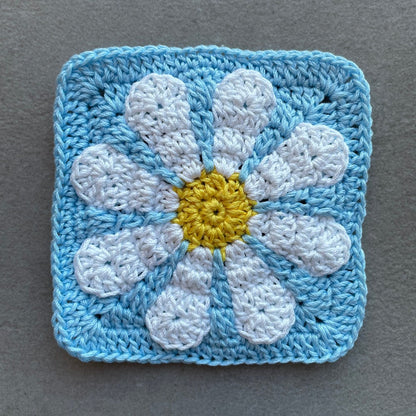 Crochet flowers granny square pattern