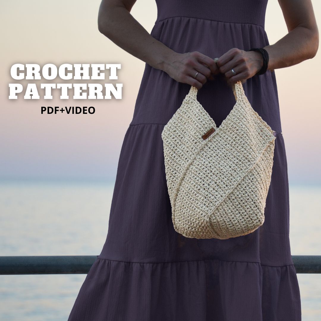 Diagonal Shopper Bag Crochet Pattern