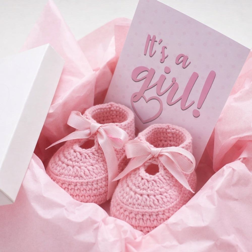 Crochet baby girl shoes pattern PDF
