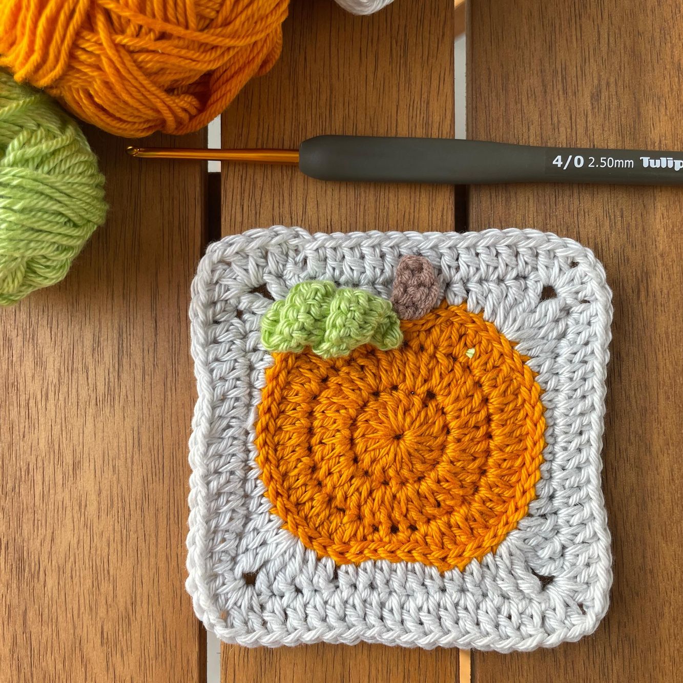 Rustic and Pumpkin Granny Square crochet pattern