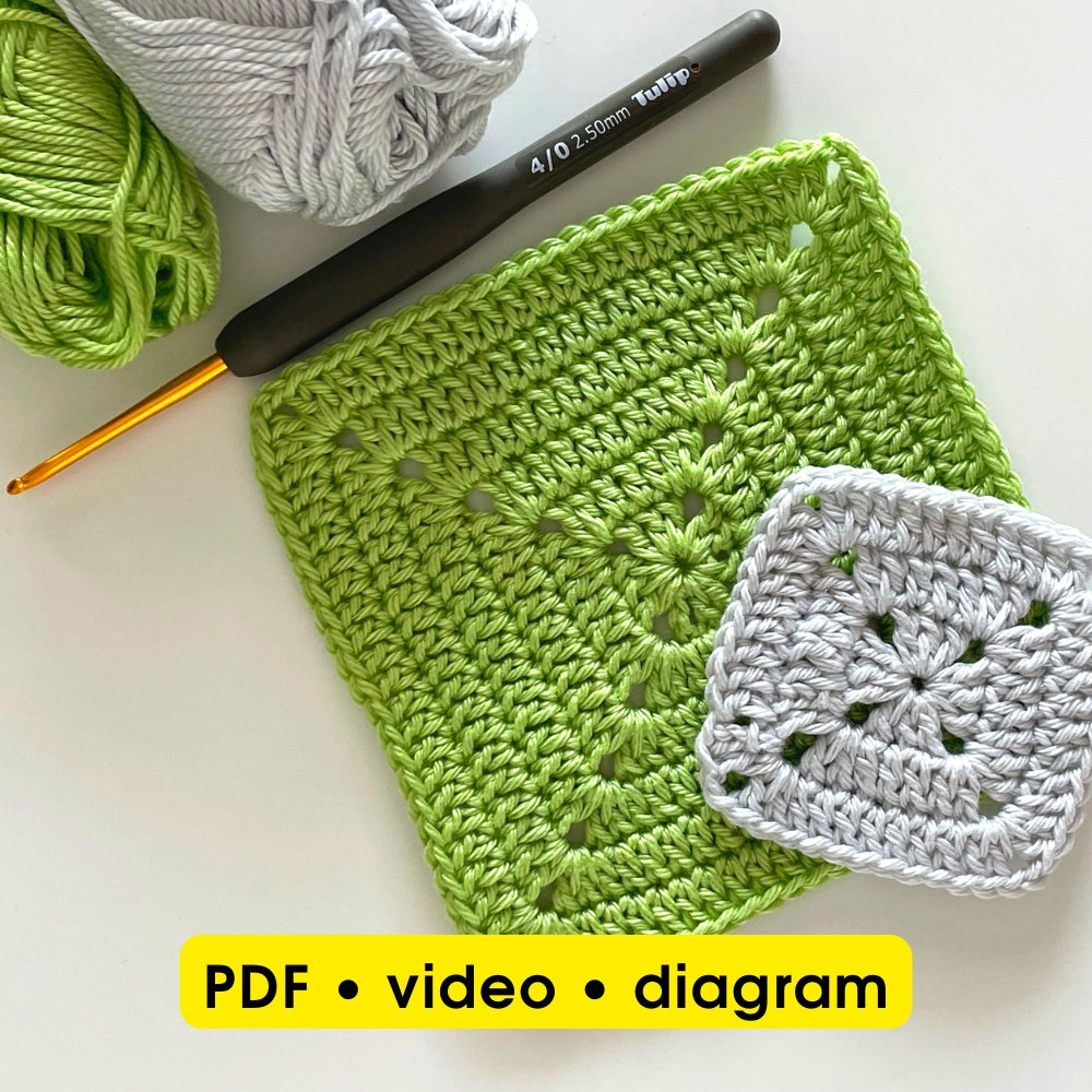 Solid Granny Square Pattern PDF