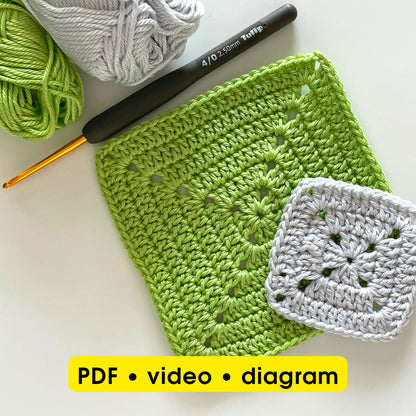 Solid Granny Square Pattern PDF