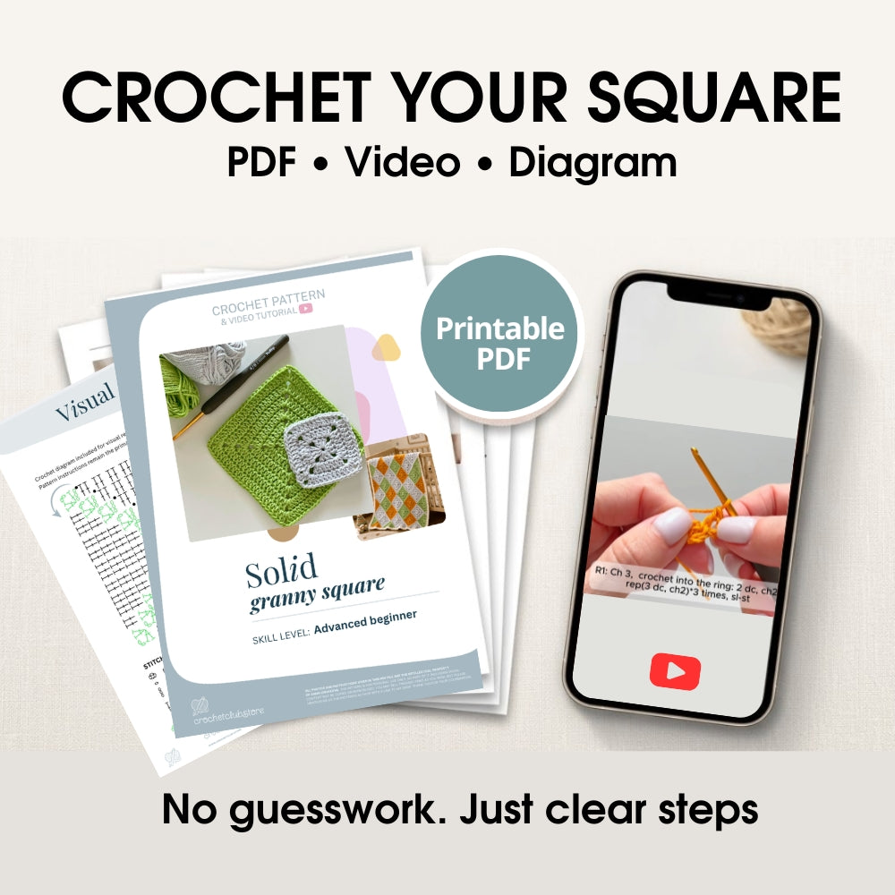 Solid Granny Square Pattern PDF