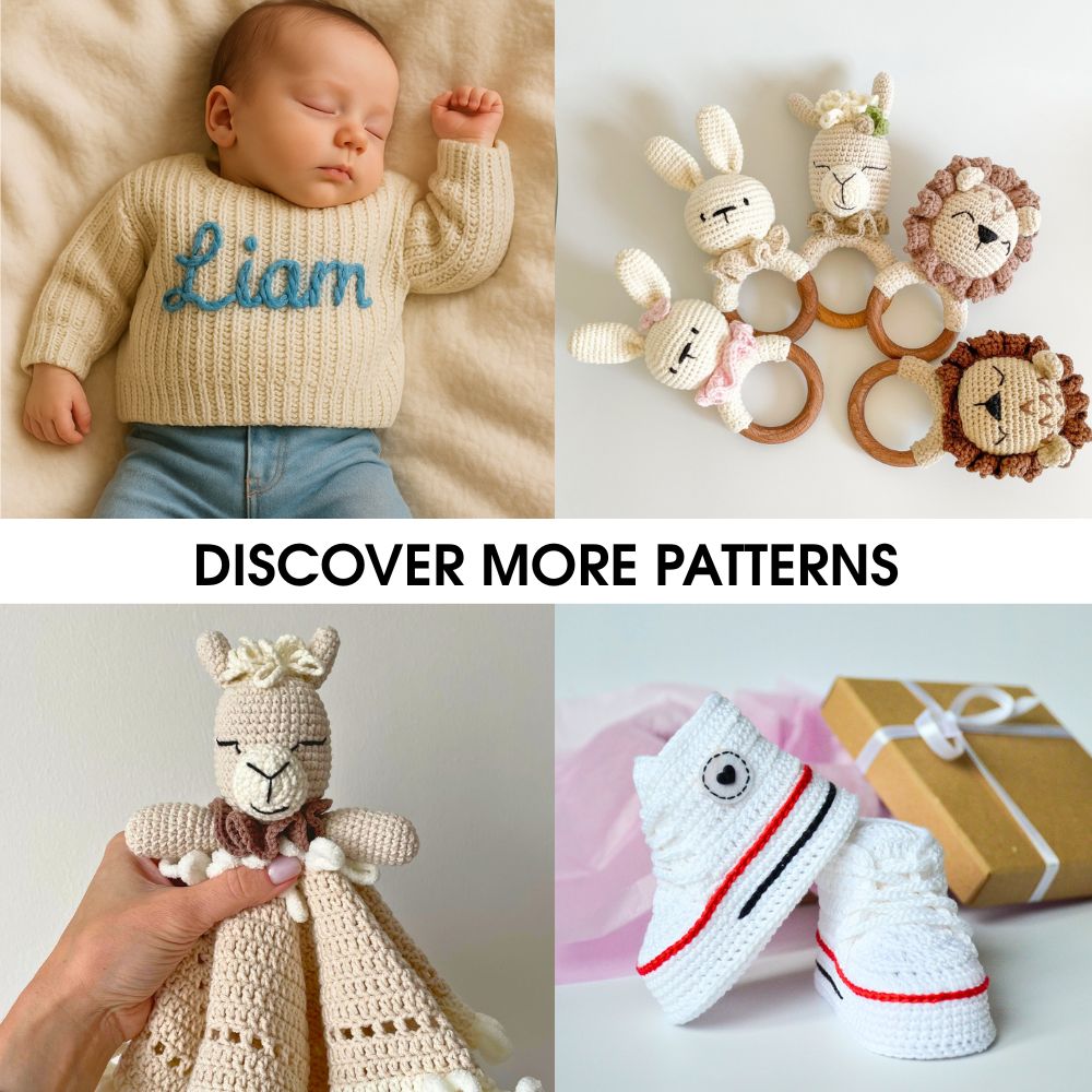 Crochet baby patterns collection – baby booties and crochet toys