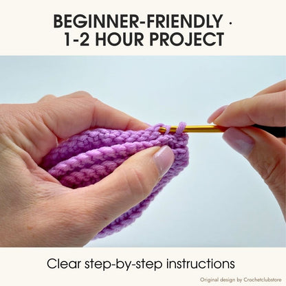 Beginner friendly crochet baby mittens pattern, easy one hour crochet project with step by step instructions