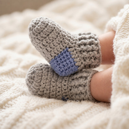 Ribbed Baby Socks Crochet Pattern – 3 Sizes