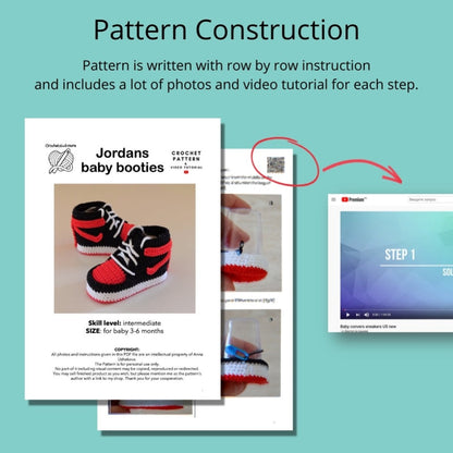 Excellent quality patterns including descriptions, photos and video instructions.