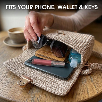 Structured crochet crossbody bag pattern PDF