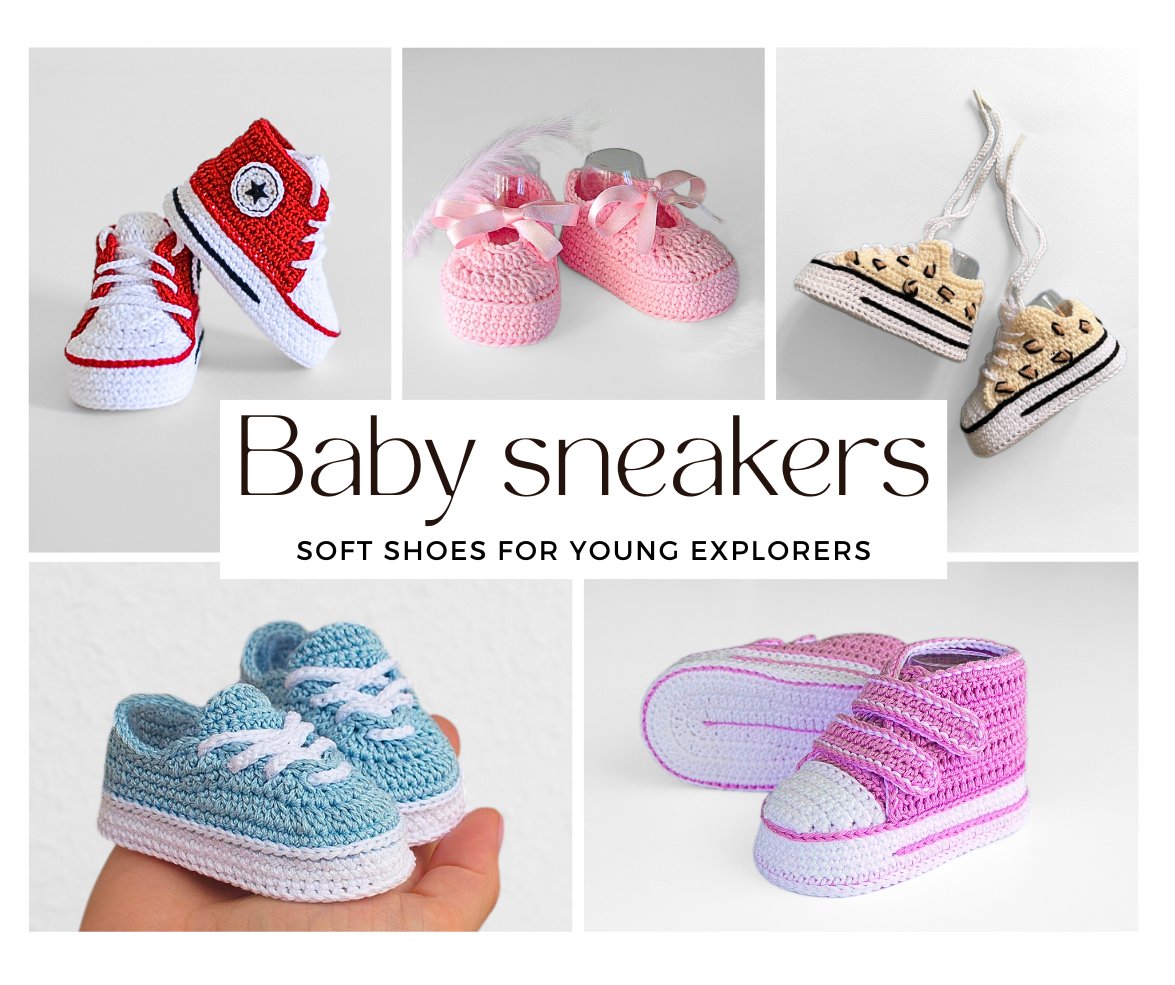 Baby sneakers crochet patterns
