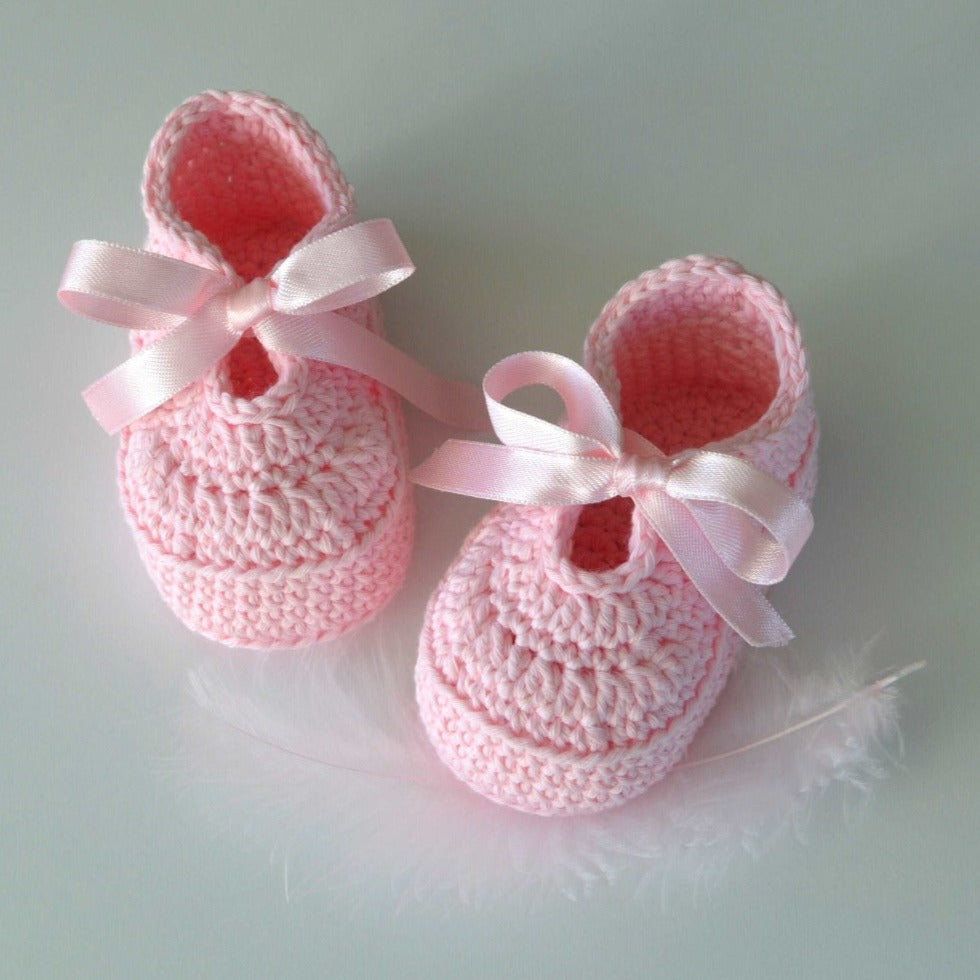 Crochet baby shoes pattern, newborn girl soft sole crib sandals, christening footwear #B20