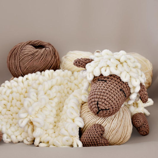 Lamb security blanket crochet pattern