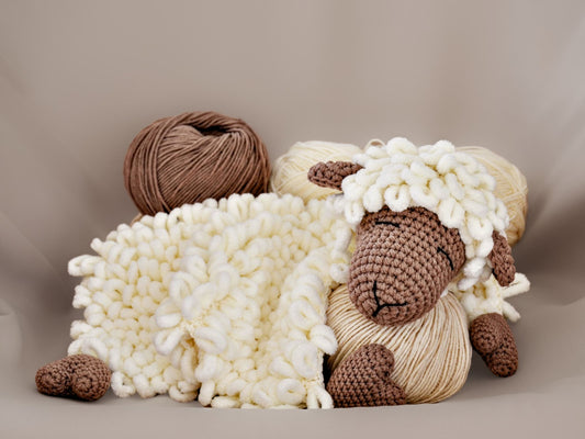 Lamb security blanket crochet pattern