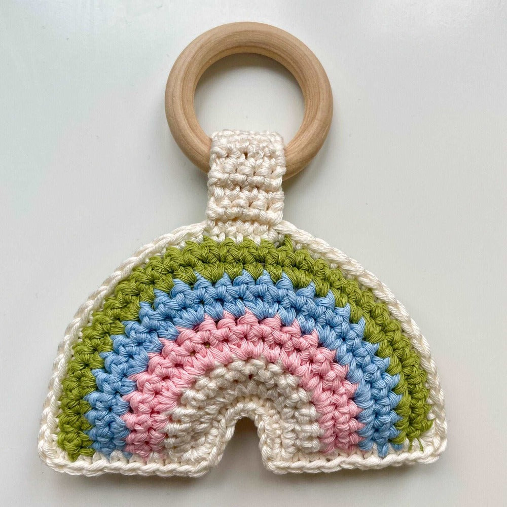 Crochet teething discount ring pattern free