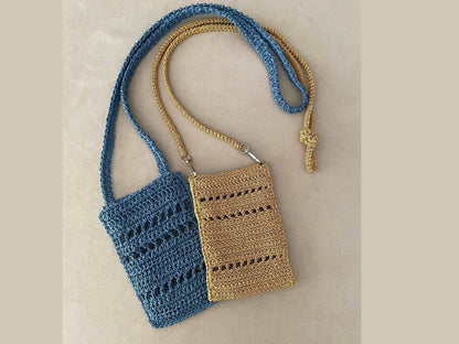 Crochet crossbody bag #1BA