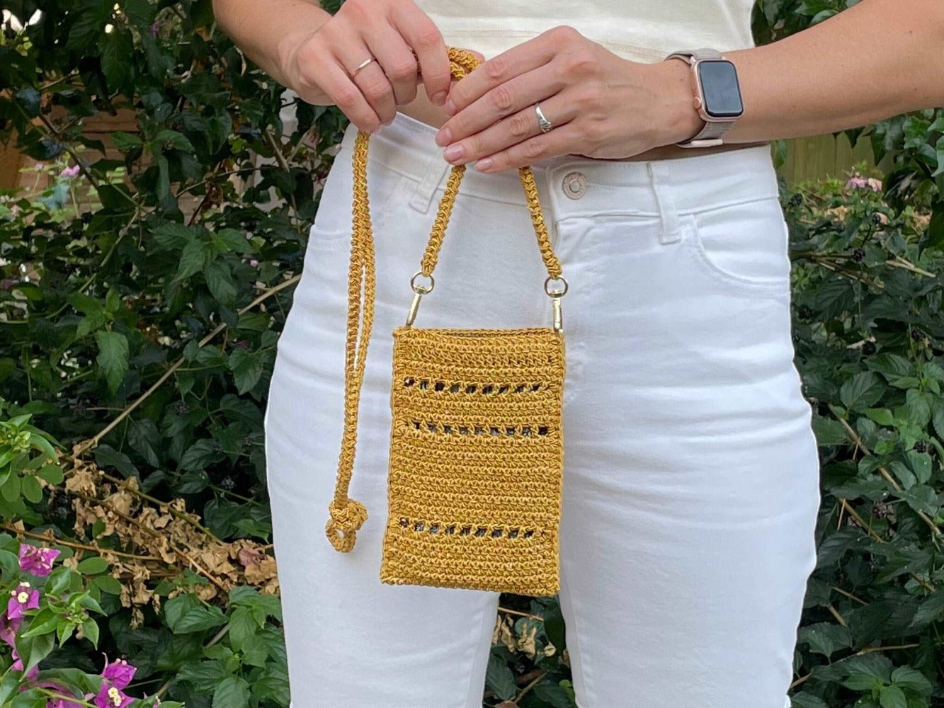 Crochet crossbody bag #1BA