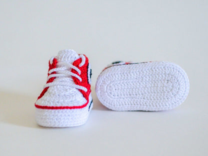 Converse-Inspired Baby Sneakers Crochet Pattern