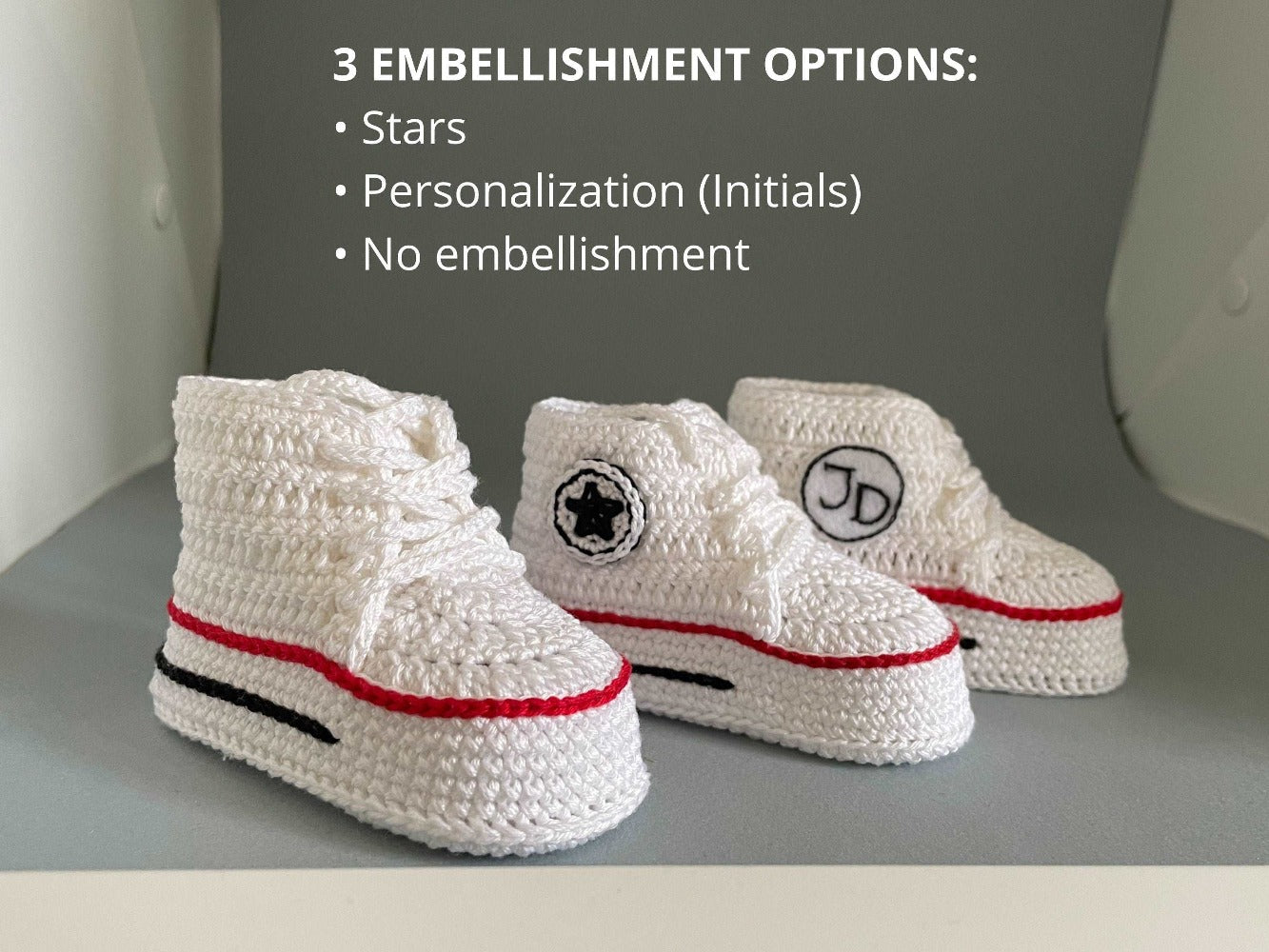 Baby converse outlet crochet