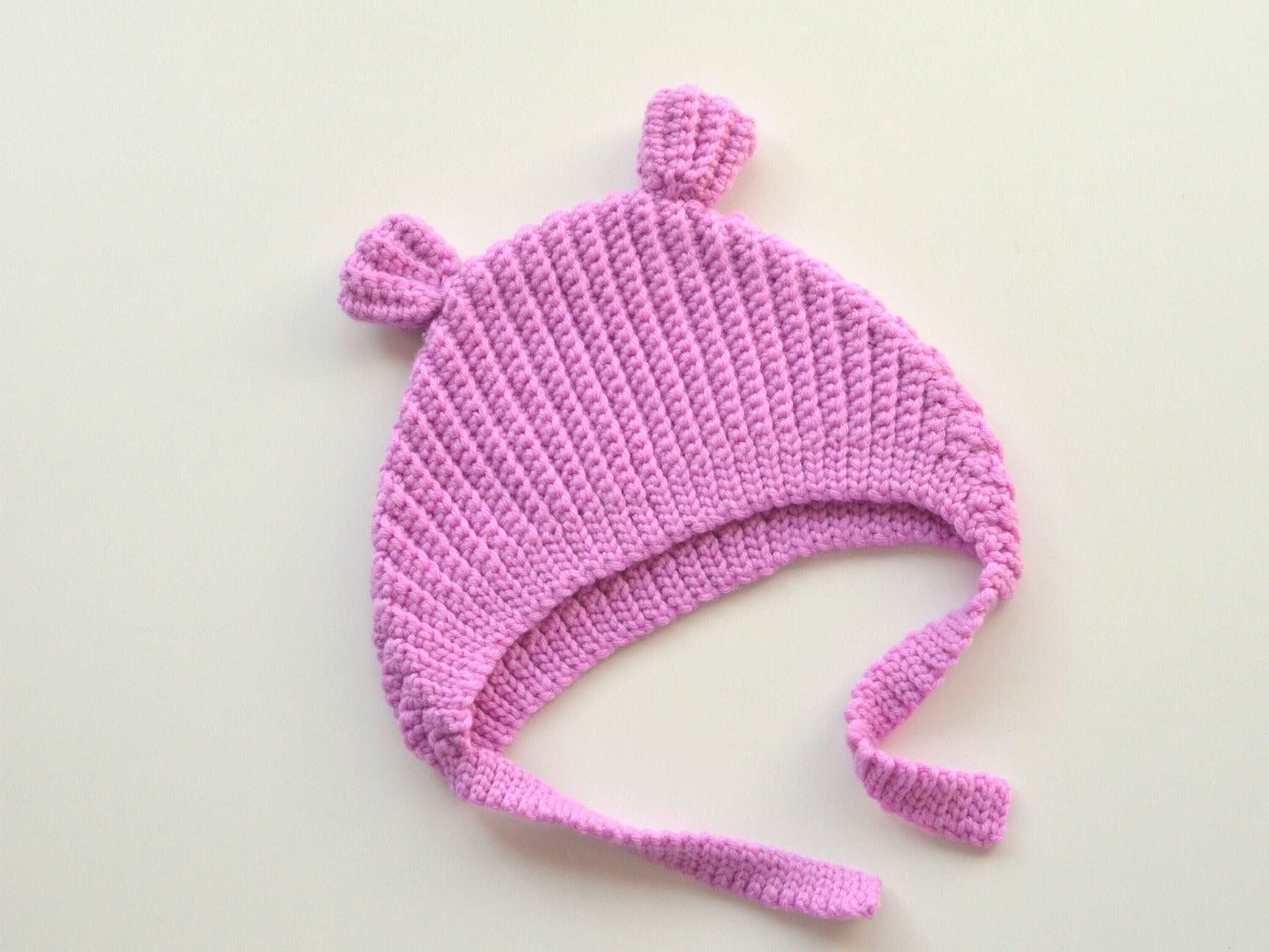 Bear ear baby hat crochet pattern