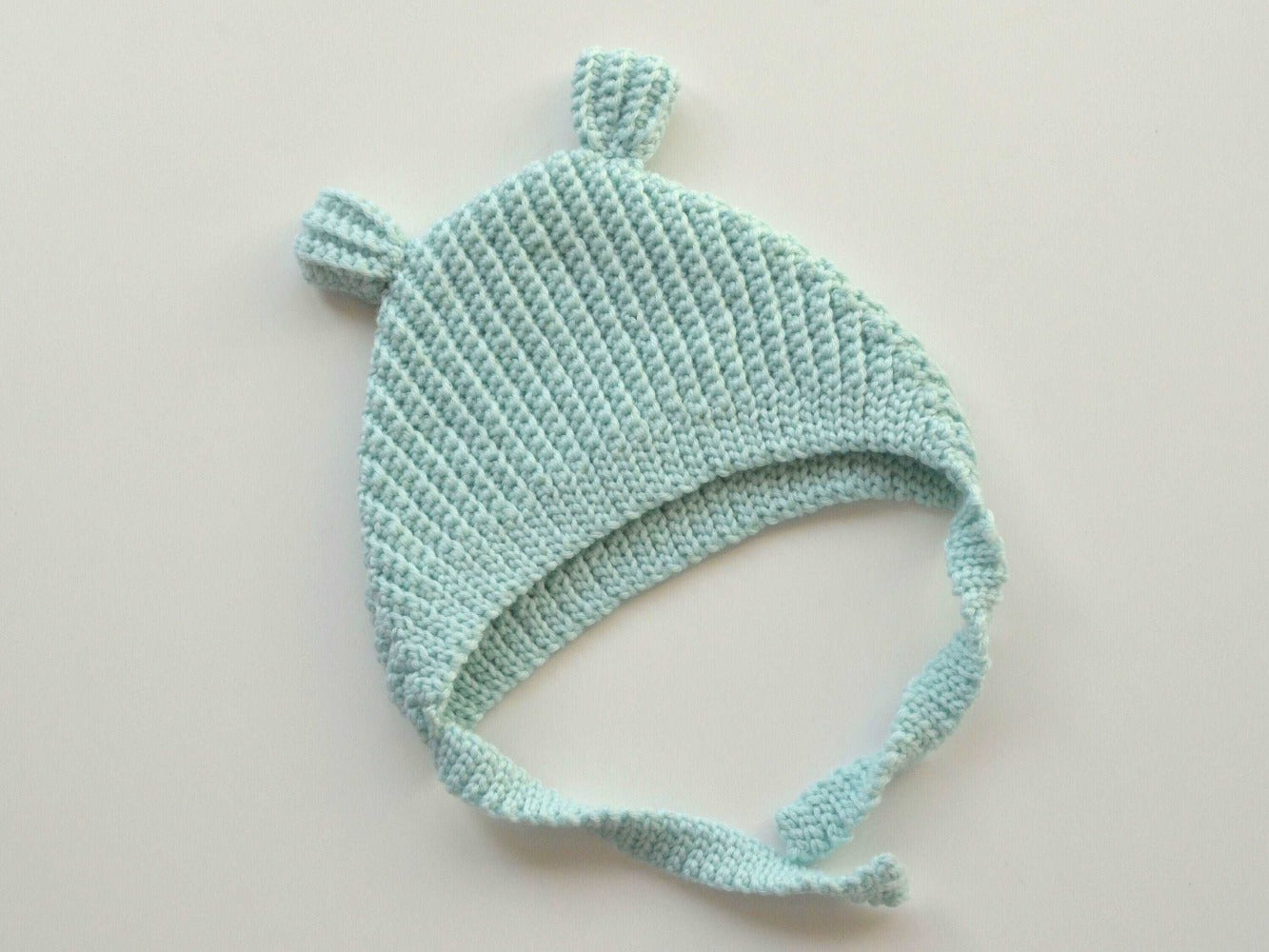 Bear ear bonnet crochet pattern