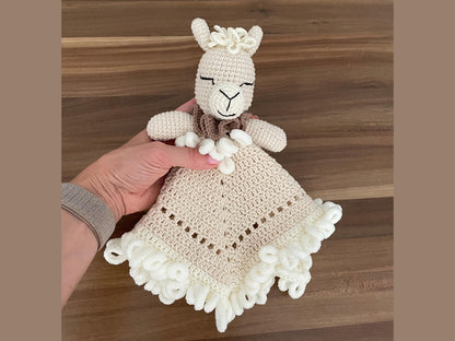 crochet llama blanket