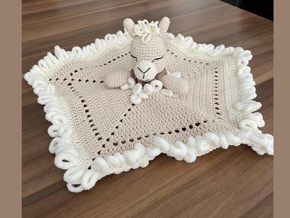 llama baby blanket crochet pattern