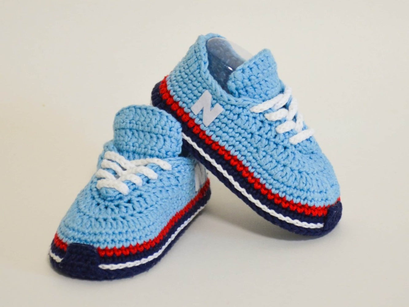 New Balanced-Inspired Color Baby Sneakers Crochet Pattern
