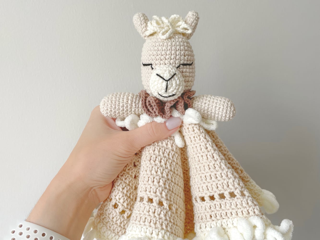 llama baby blanket crochet